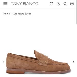 Tony Bianco Zac Taupe Suede Loafers